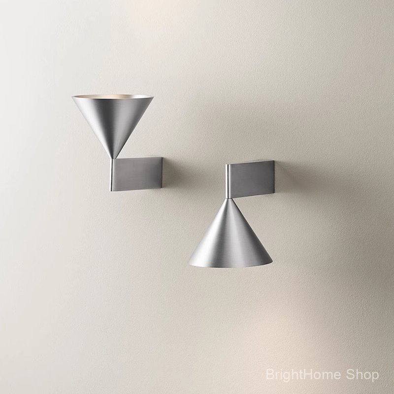 Vintage Bauhaus corridor hallway lamp, bedroom retro creative cone geometric master bedroom wall lam