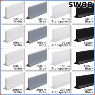 SWEE Water Stopper อุปกรณ์ห้องน้ํา Shower Dam Barrier Flood Barrier แห้งและเปียกแยกซิลิโคน Self-Adhesive