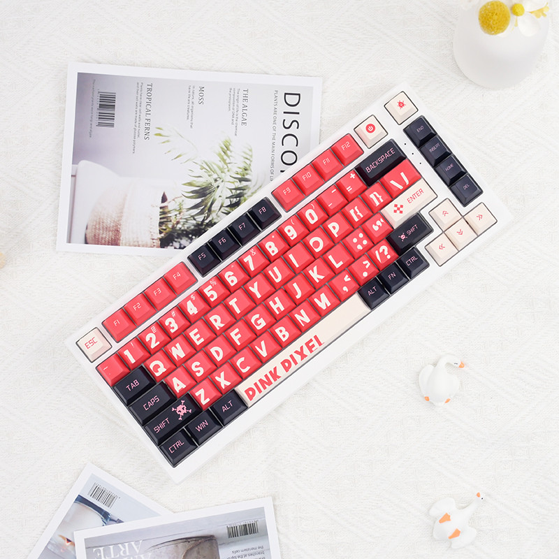 Wooting60he Keycap PBT โรงงานเดิมที่กําหนดเองระเหิดห้าด้านปุ่มกดเฉพาะ 87 คีย์จาก ace68