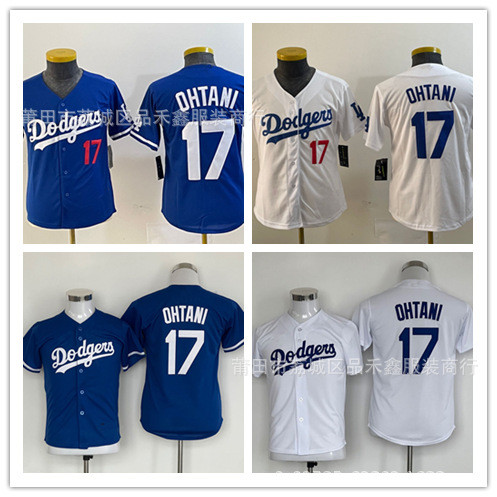จัดส่งในวันเดียวกัน!!ชุดเบสบอลสตรี Dodgers Dodgers No. 17 เสื้อ OHTANI Otani Shohei