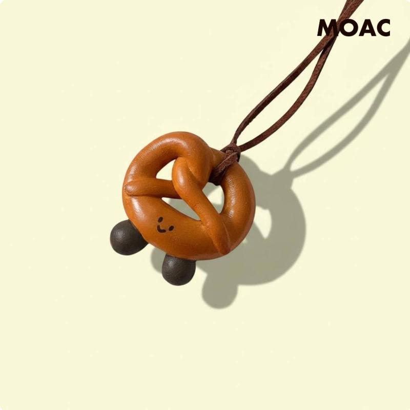 [Hhohohoho] สร้อยคอขนมปังน่ารัก Lunette Bread Charm สร้อยคอออกแบบนวนิยาย Big Bagel