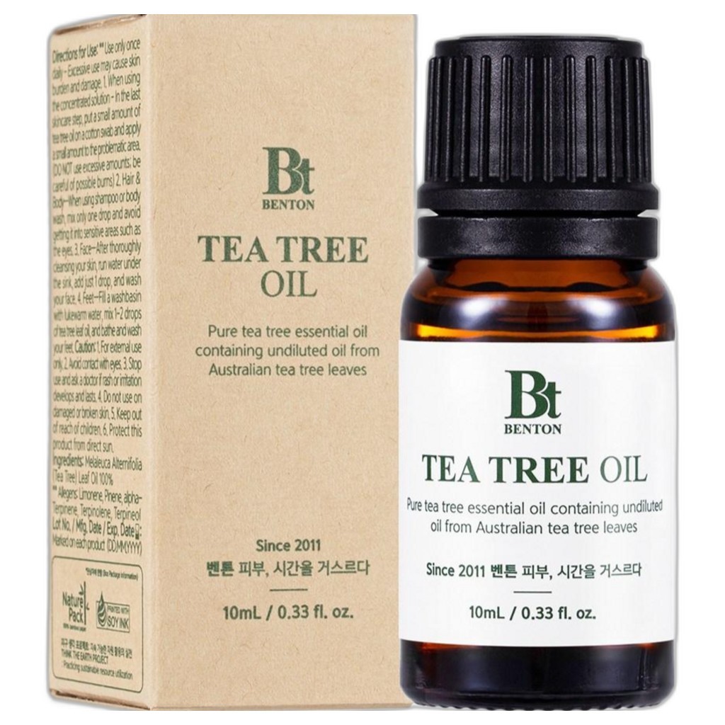 [Pickton] Tea Tree Oil, 10ml, 1pc / Korean Tea Tree Oil / Pure Essential Oil / ของแท้ 100% จากเกาหลี