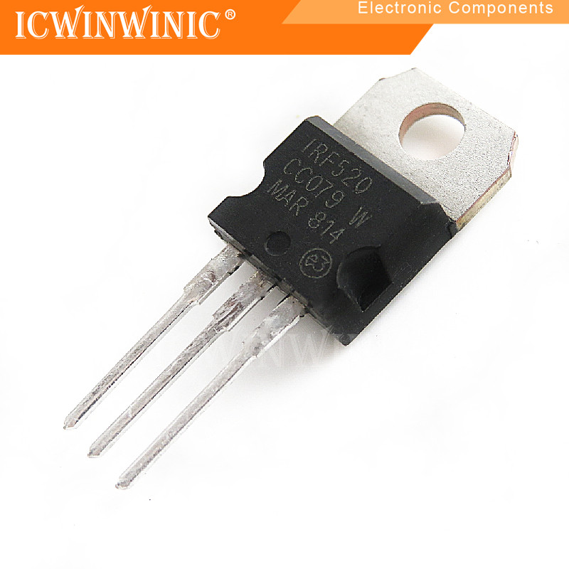 ส่วนประกอบอิเล็กทรอนิกส์ IRF520N F520N TO-220 5 ชิ้น