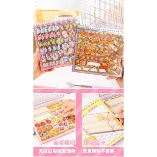 สติ๊กเกอร์ 3D Sticker Scene [ชุด Super Stocker] หน้าปกมี 2 แบบ แต่แบบลายข้างในเล่มเหมือนกัน****ไม่มีมาร์ค***พร้อมส่ง***