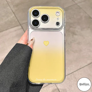 เคสใส ลายไล่สี+หัวใจ สไตล์หวานหวานกันกระแทก สำหรับ IPhone 13 17 15 8 7 16 Plus Air 14 11 16 15 12 Pro Max XR X XS
