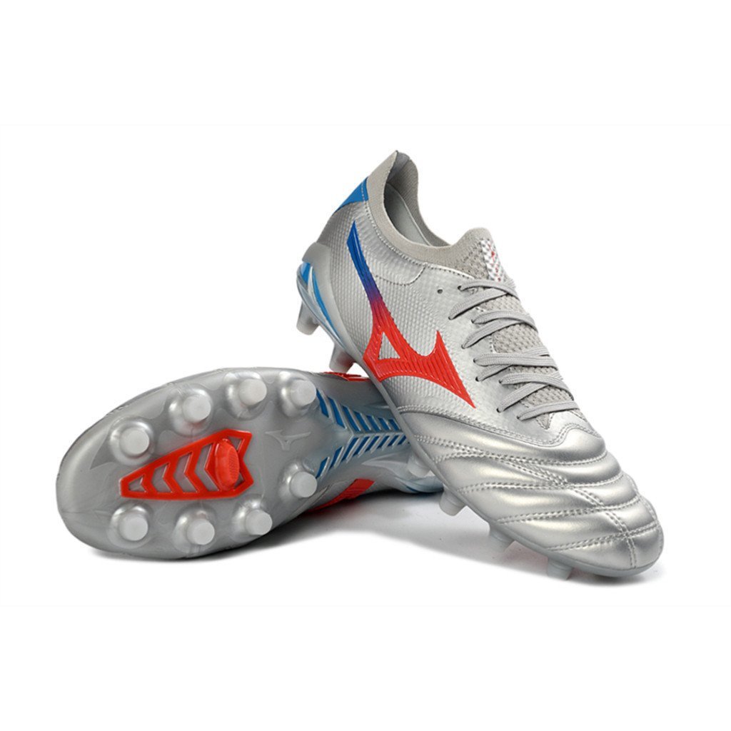 2026XOHH Mizuno Morelia Neo IV BATE Japanese FG รองเท้าฟุตบอลถักผู้ชายกันลื่นทนต่อการสึกหรอ (ข้อเสนอพิเศษพร้อมถุงเท้าฟรี) UB27