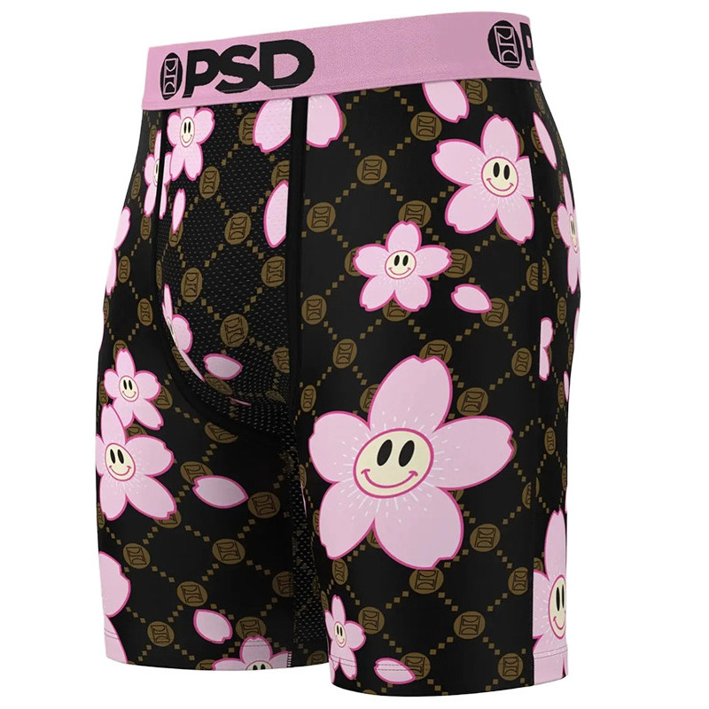 2026 สไตล์ใหม่ PSD Street Wear ชุดชั้นในชายนักมวยผ้าฝ้ายแท้ไม่มีรอยต่อกีฬากางเกงขาสั้นสี่มุม Hip Hop