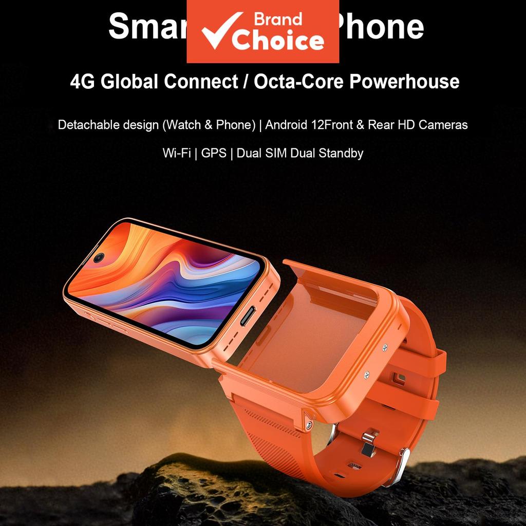 สมาร์ทวอทช์โทรศัพท์ New PG999 4G, แอนดรอยด์ 12, 4GB+64GB, ซิมคู่, GPS, Wi-Fi, มินิ