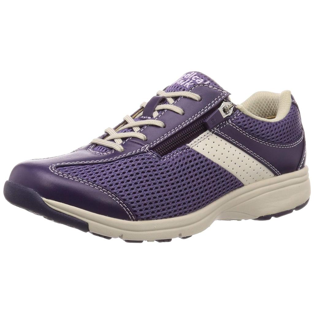 ASAHI Medical Walk รองเท้าเดิน Zipper Medical Walk MS-L ผู้หญิง สีม่วง 4E ส่งตรงจากญี่ปุ่