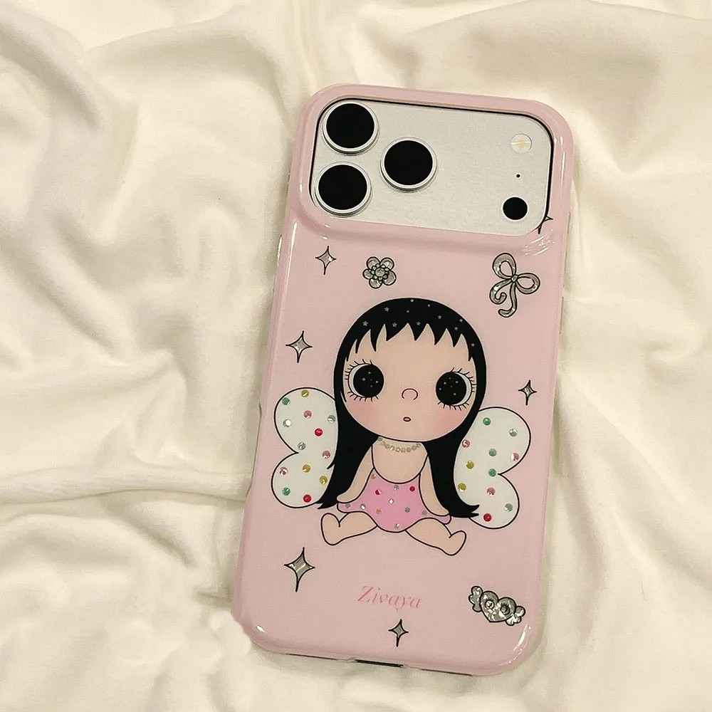 เคสโทรศัพท์ เหมาะสําหรับ iPhone X XS XR XSMAX 11 12 13 14 15 16 17 Pro max Plus Air น่ารักปีกตลก Xia