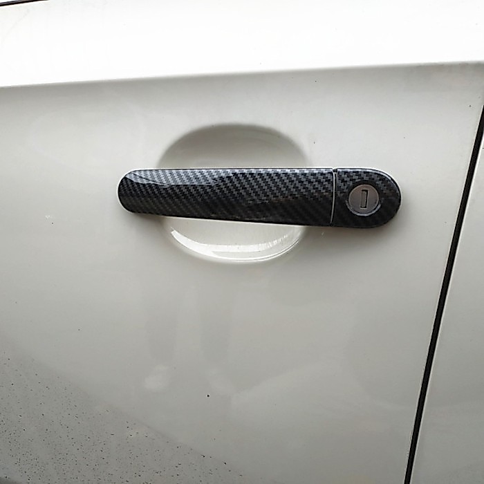 Car Exterior Door Handle Cover Trim for SEAT Ibiza 6J Mk4 6L Mk3 FR Cupra 2004 2005 2010 Plastic Im
