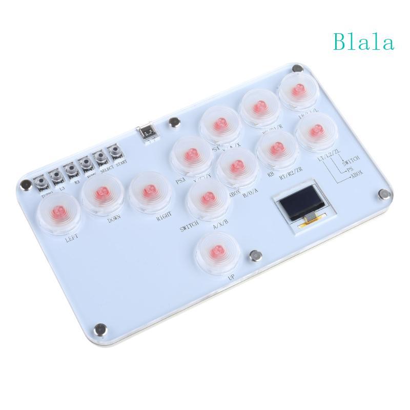 Blala Fighting Game Controller ไฟ LED Street Fighting จอยสติ๊ก 12 คีย์