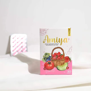 เอมิย่า กลูต้า สูตรใหม่ไมย่า (Amiya Gluta) กลูต้าไธโอนเข้มข้น ✅ ช่วยให้ผิวกระจ่างใส เนียนละเอียด ✅ ช่วยฟื้นฟูปัญหาผิวต่า