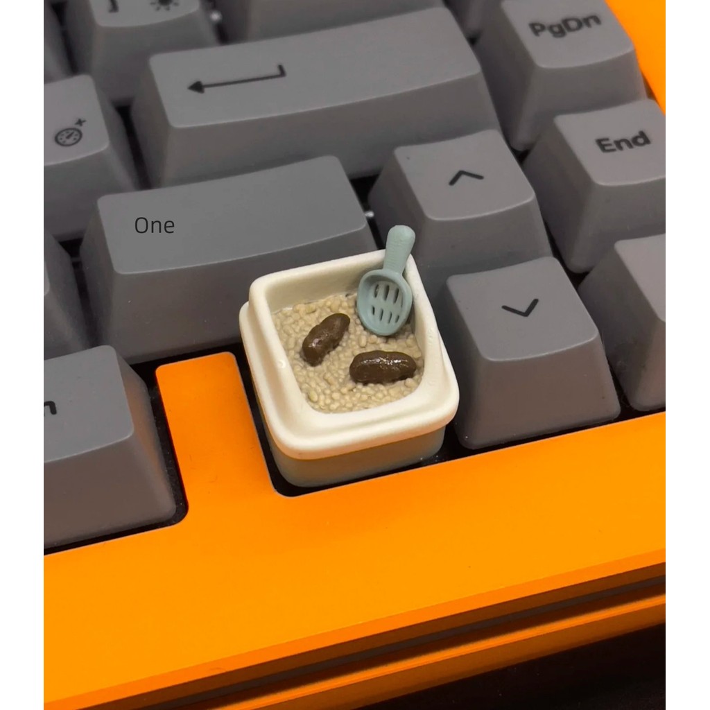 keycaps keycap anime pbt keycaps กล่องครอกแมว พลั่วอึ เจ้าหน้าที่ ให้ปุ่มกดเพื่อน