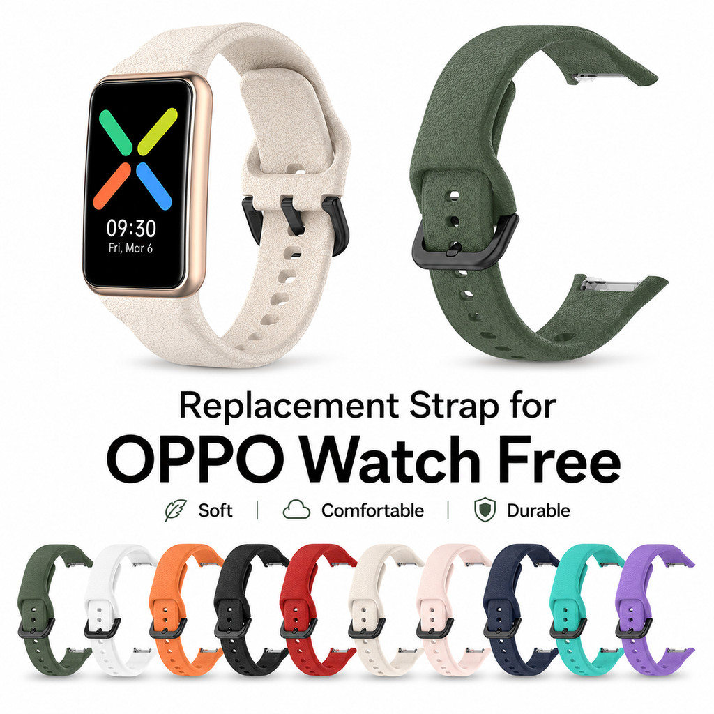 สําหรับนาฬิกา OPPO ฟรี Hypoallergenic Skin Friendly ยืดหยุ่นทนทานสวมใส่ทุกวัน Band Elite