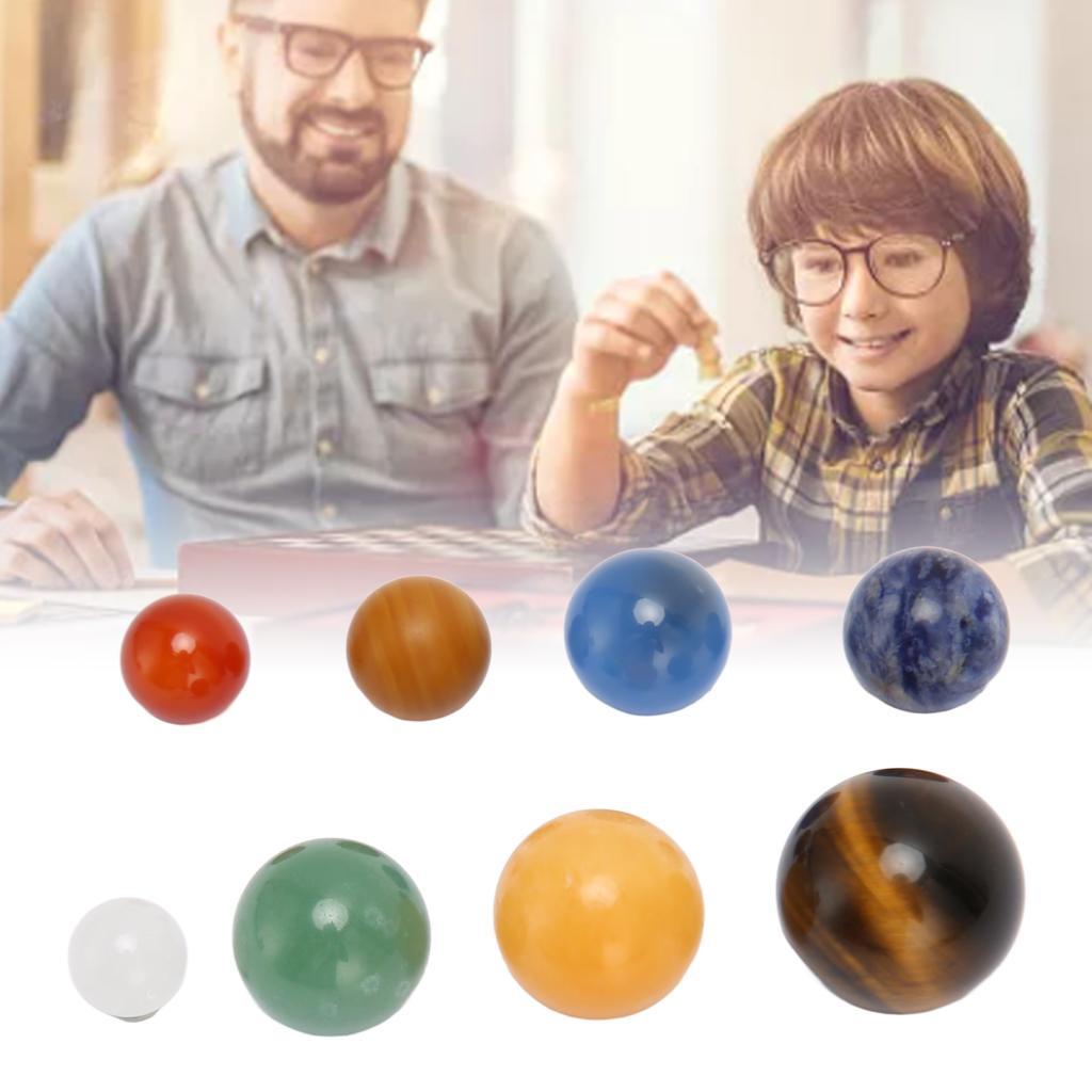 ระบบพลังงานแสงอาทิตย์ Planets Planet Stress Balls 8 ชิ้นของเล่นหินเพื่อการศึกษาและสมาธิ
