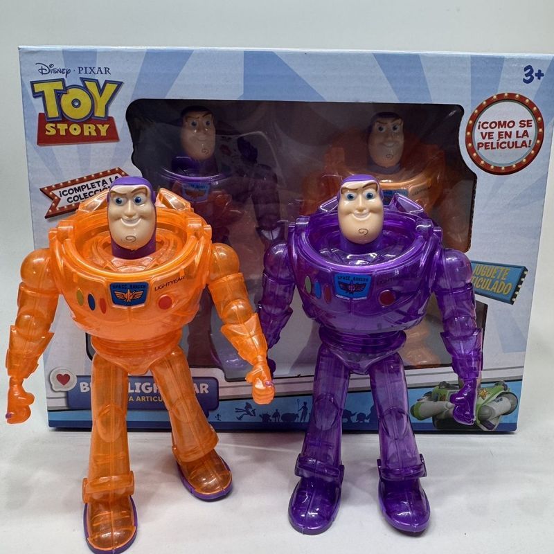 ยี่ห้อใหม่ Toy Story Buzz Lightyear สีที่แตกต่างกันโปร่งใส Buzz Lightyear ของเล่นรูปของขวัญเครื่องประดับ _ พร้อมสต็อก Fast Shipping