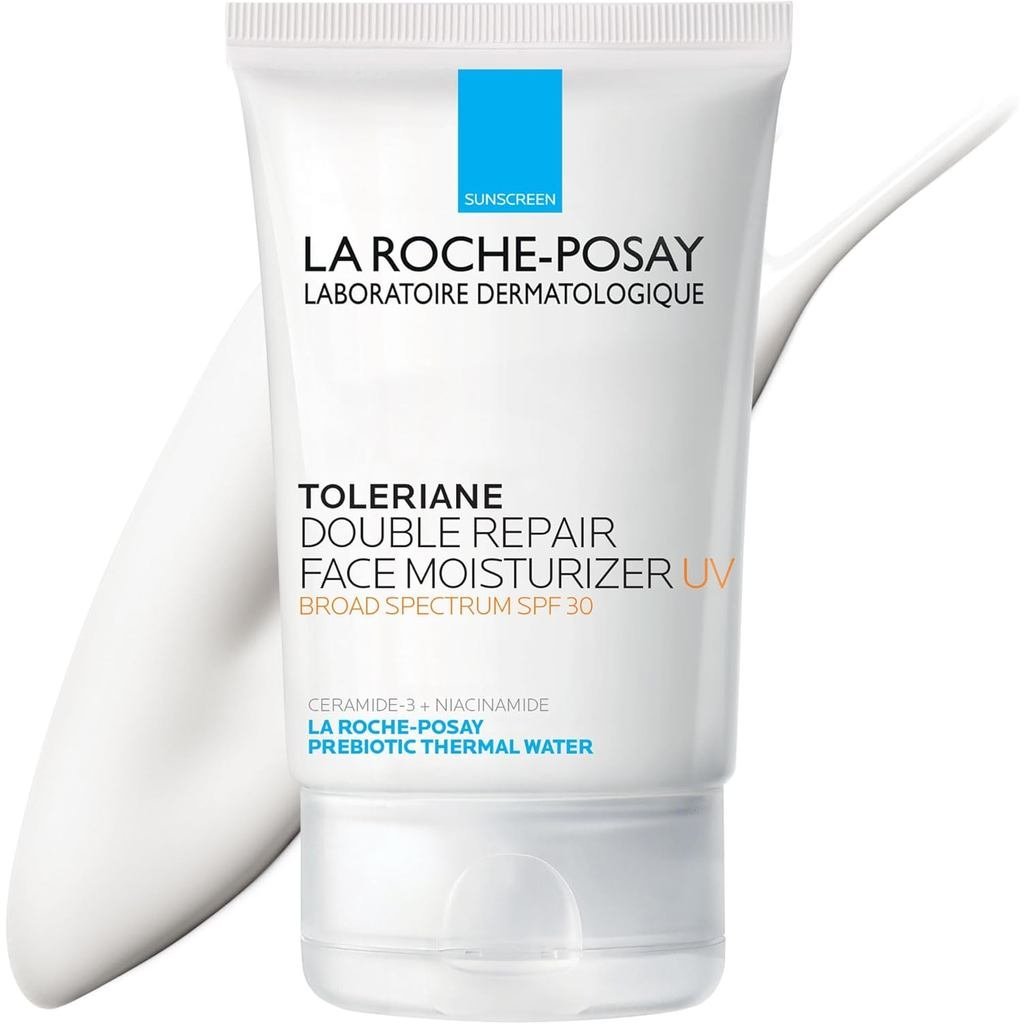 Toleriane Double-Effect Repair UVSP Facial Moisturizer, Daily Facial Moisturizer พร้อมครีมกันแดด SPF