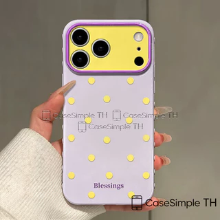 เคสลายจุดดอทเรียบง่าย ลายพิมพ์ข้อความ เคสไอโฟน17 สำหรับ IPhone 16 7 8 15 Plus XR X XS Max Air 12 11 13 14 Pro
