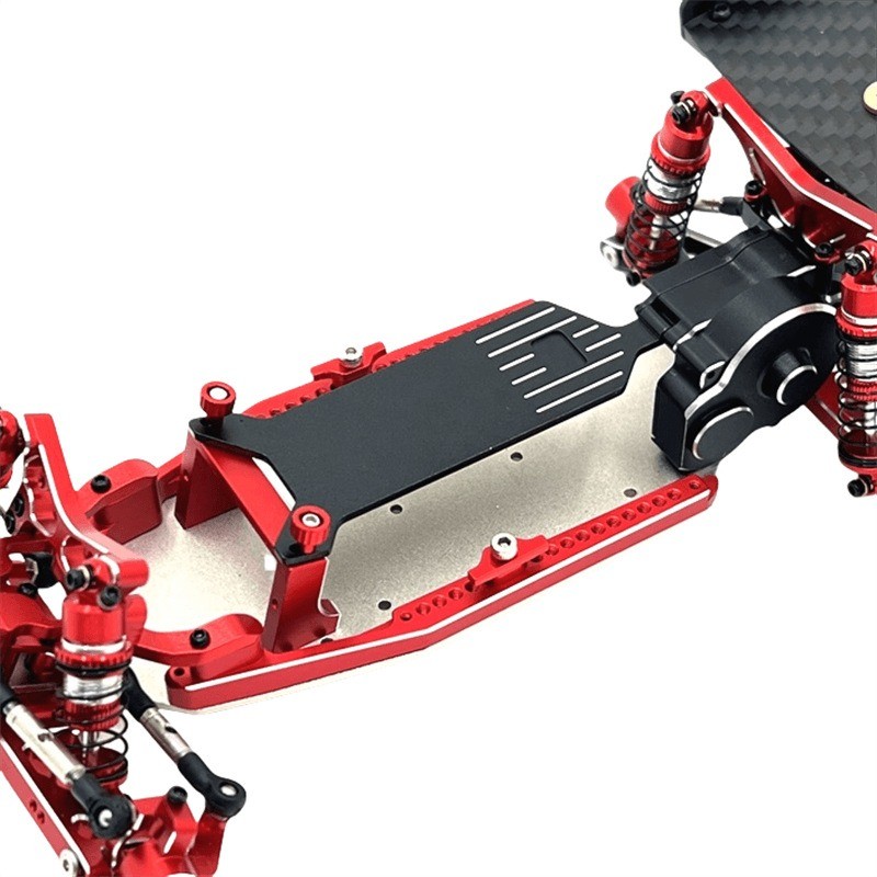 อะไหล่อัพเกรดแชสซีแผ่นรับสัญญาณโลหะผสมสําหรับ WL 244016 LOSI Micro-B 1/24 RC Buggy รถโมเดล