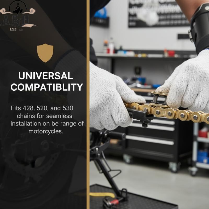 [A&B] 428 520 525 530HV ขั้วต่อโซ่ Master Joint สําหรับรถจักรยานยนต์ Heavy Duty ซ่อมโซ่สําหรับผู้ที่
