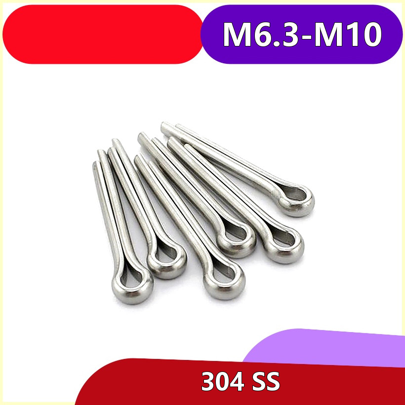 Cotter Pins M6.3-M10 SUS304 Stainless Steel for Industrial & Automotive Safety 2.แอลเอ็มเอฟ