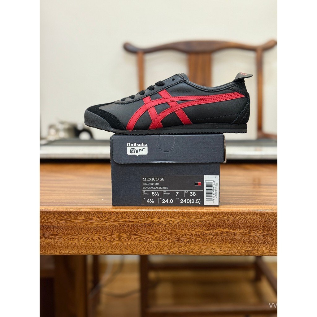 2026Asics Onitsuka Tiger รองเท้า/Onitsuka Tiger Mexico 66 รองเท้าผ้าใบรองเท้าผ้าใบนักเรียนรอบ Toe ญี