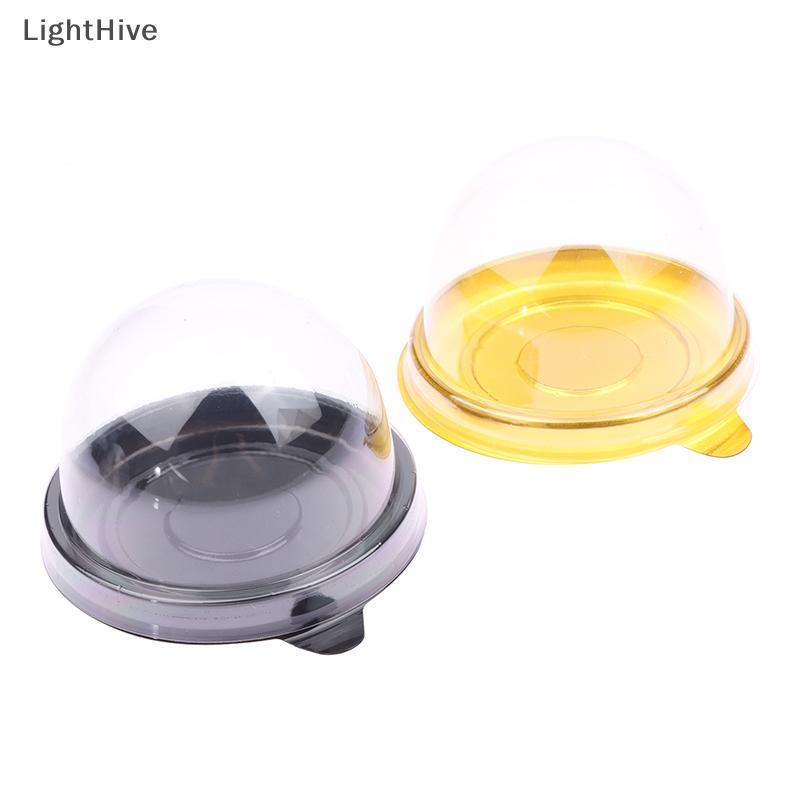 [LightHive] 10 ชิ้นพลาสติกใส Mini Cupcake กล่องมัฟฟิน Pod โดมมัฟฟินคอนเทนเนอร์กล่องสําหรับงานแต่งงานวันเกิดขนมเบเกอรี่ตกแต่ง (TH)