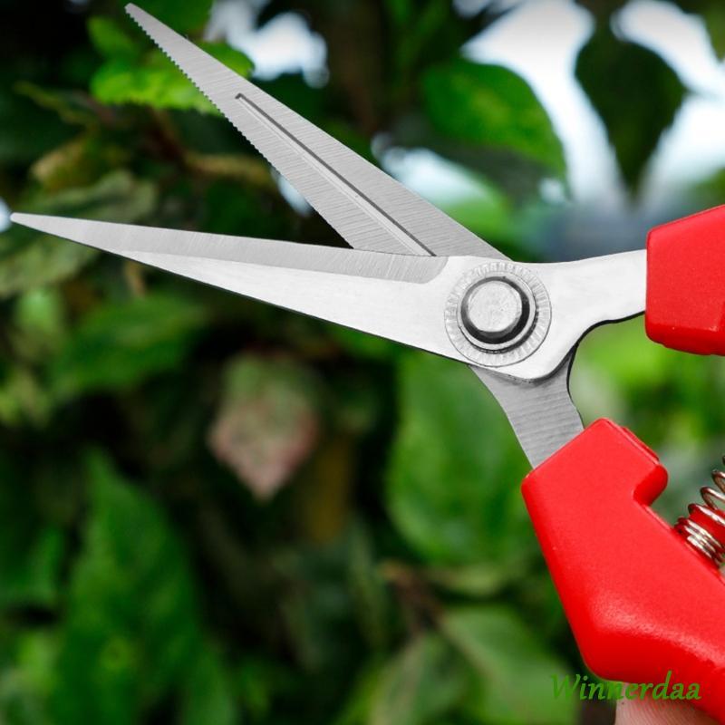 WIN Sharpened 3Cr13 ใบมีดเหล็ก Pruner สําหรับตัดแต่งต้นไม้พุ่มไม้และในครัวเรือน Gardening Tasks