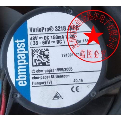 [พัดลมระบายความร้อนพร้อมสต็อก] 3218JNPR 3218J/2NPU 48V7.2 W 3218JN 3218JH3 3218JH พัดลมนําเข้า