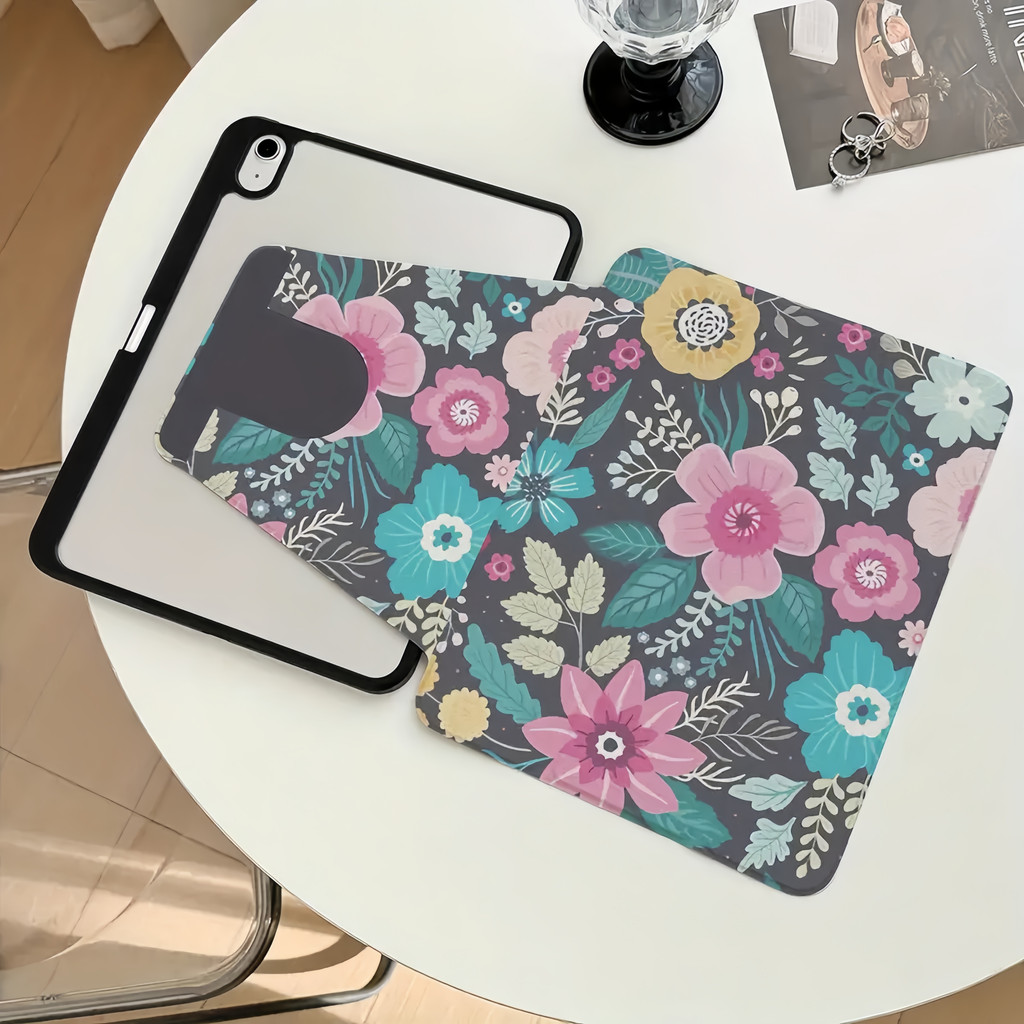 360° หมุนอะคริลิค Ditsy ดอกไม้สําหรับ Honor Pad 10 9 8 V8 Pro 12.1 ฝาครอบ HONORY3-W00 HEY2-W09 ROD-W