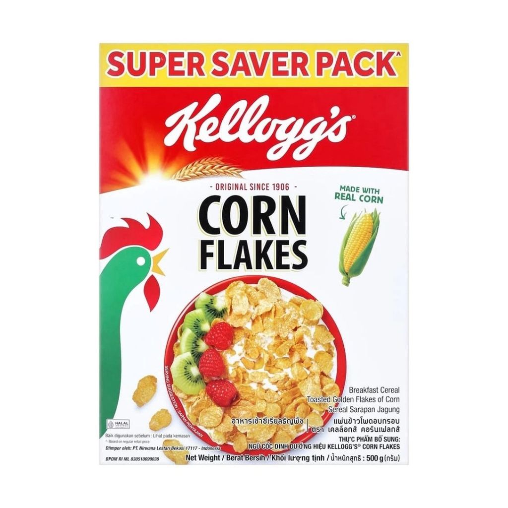 เคลล็อกส์ คอร์นเฟลกส์ Kellogg’s Corn Flakes 500g.