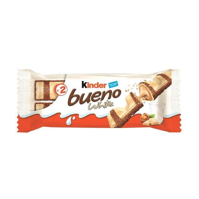คินเดอร์ บรูโนไวท์ช็อกโกแลต Kinder Bueno White Chocolate 39g.