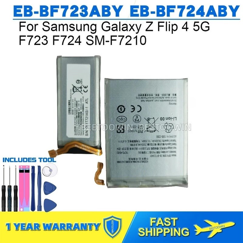 สําหรับ Samsung Galaxy Z Flip 4 Flip4 5G F723 F724 EB-BF723ABY EB-BF724ABY แบตเตอรี่โทรศัพท์