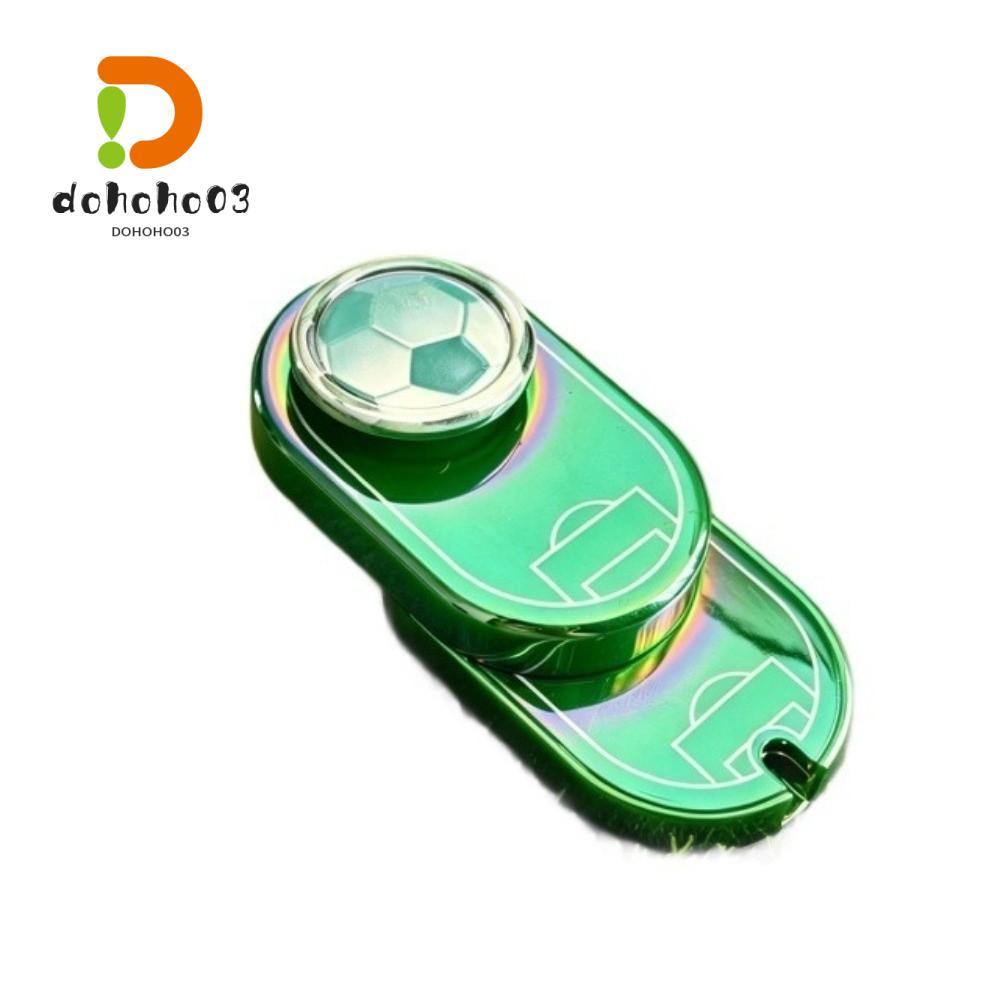 DOHOHPH ฟุตบอล Fidget Slider พวงกุญแจ, Anti-Anxiety หมุน EDC Push Card Fidget ของเล่น, ความเครียดบรร