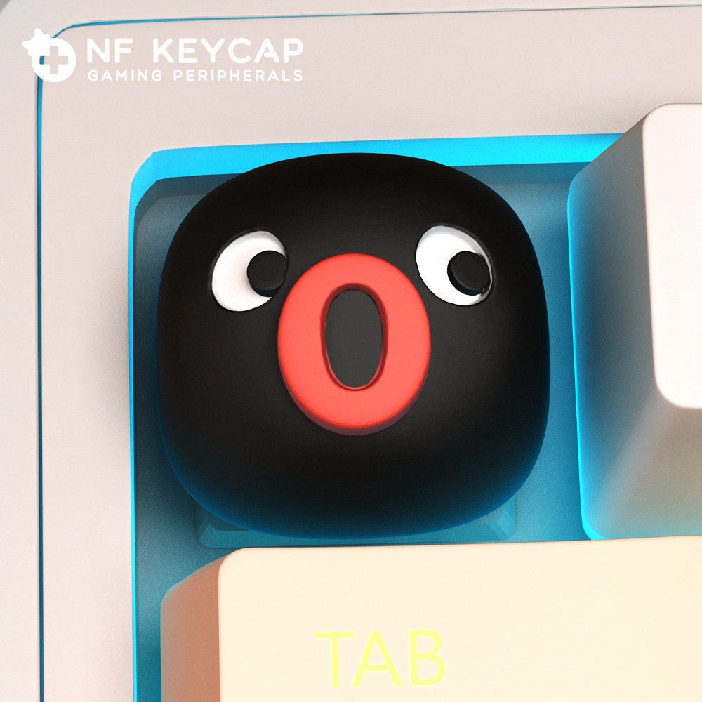 keycap ไทย pbt keycaps sa keycap PINGU Penguin Keycap Creative ที่กําหนดเอง Keycap esc Mechanical Ke