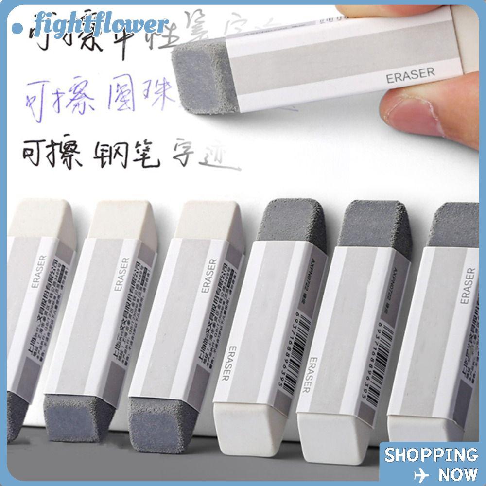 FIGHT 1PCS Frosted Eraser, ของขวัญนักเรียน Matte Sand Eraser, Multi-functional Dual-use Traceless ปากกาลูกลื่นยางลบปากกาลูกลื่นหมึก