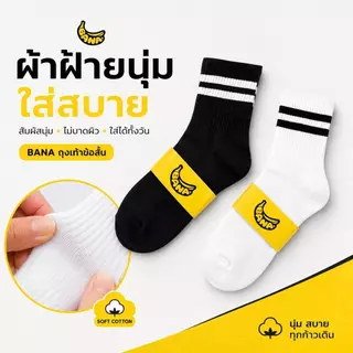 ถุงเท้าข้อสั้นสไตล์เกาหลี ผ้าฝ้าย นุ่มสบาย ระบายอากาศ ซับเหงื่อ ช่วยลดกลิ่นอับ ขอบยืดหยุ่นไม่รัด แพ็ก 6/12คู่
