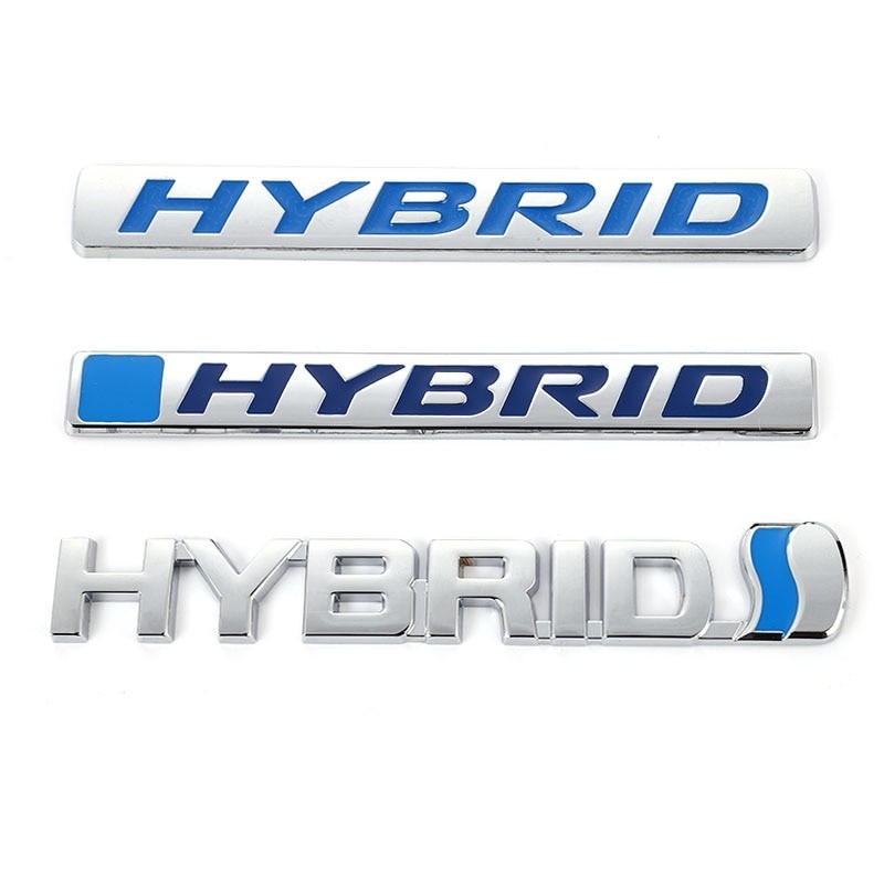 2024 ใหม่ 3D โลหะ HYBRID รถสติกเกอร์ป้ายสัญลักษณ์สําหรับโลโก้ HYBRID