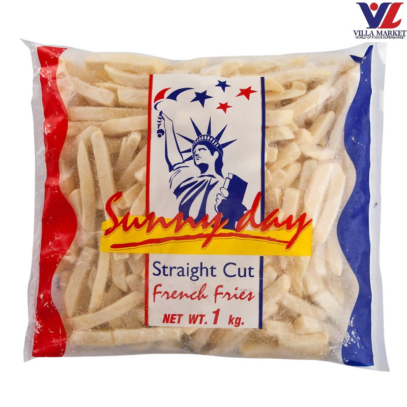 [สินค้าส่งด่วน] [0472] Sunny Day French Fries 3/8 1 Kg.ซันนี่เดย์ เฟรนช์ฟรายส์ 3/8 French Fries