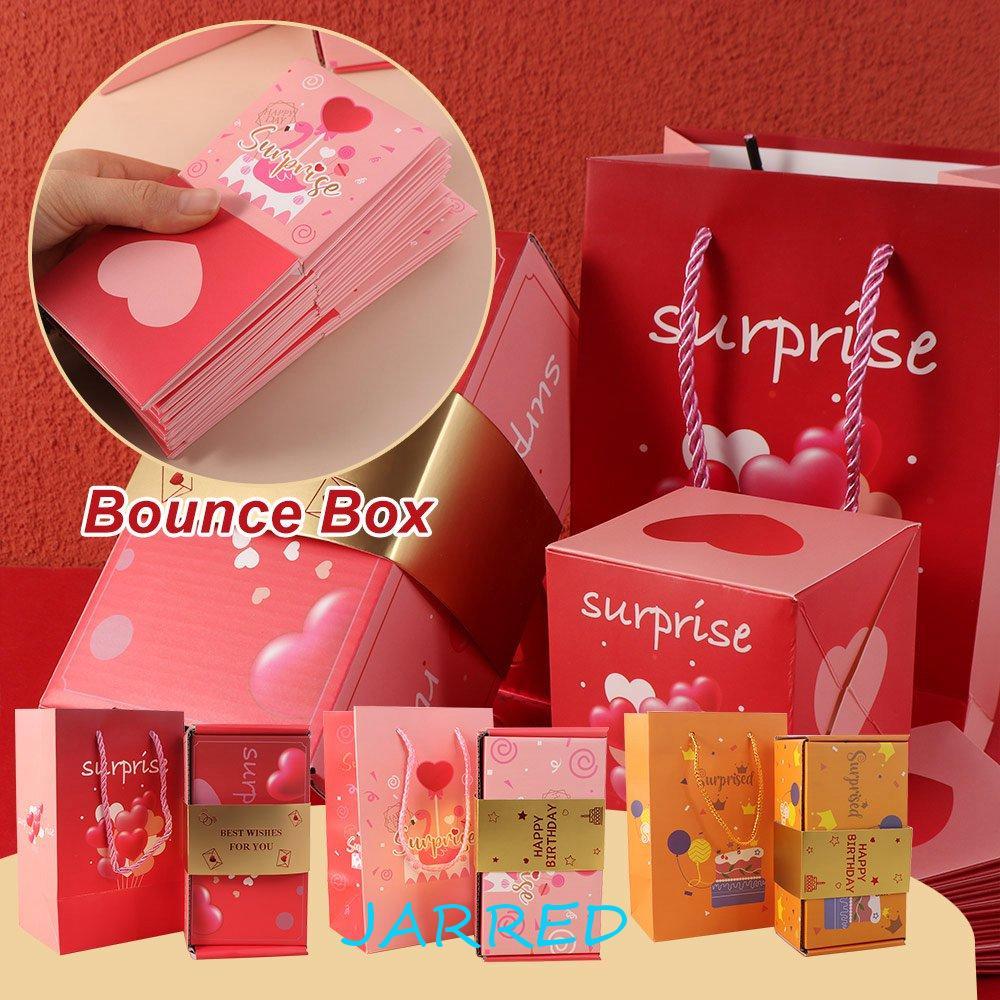 JARRED Surprise Bounce Box, Luxury Fun Cash Explosion Gift Box, New Gift Box Paper Pop Up Surprise M