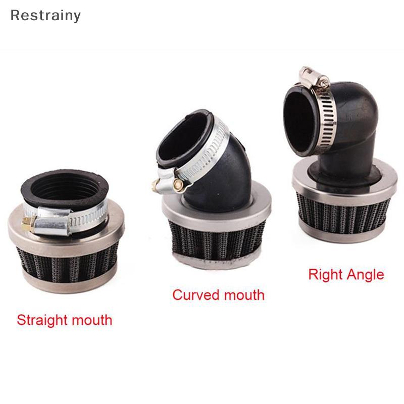 RT ไส้กรองอากาศรถจักรยานยนต์ 35 มม. Dirt Pit Bike Straight Curved Right Mini Air Filter TH]