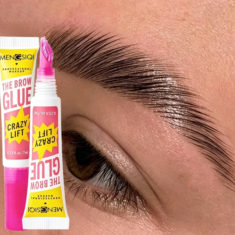 24H Hold Eyebrow Stying Gel พร้อมแปรงในตัว - กาวคิ้วใสกันน้ําสําหรับ 3D Feathery Wild Brows Long-lasting Sculpt 7ml