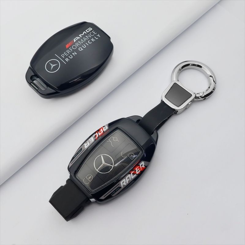 Mercedes-Benz zinc-alloy car key case, compatible with Maybach/S480/S450L/S580/S500/GLS