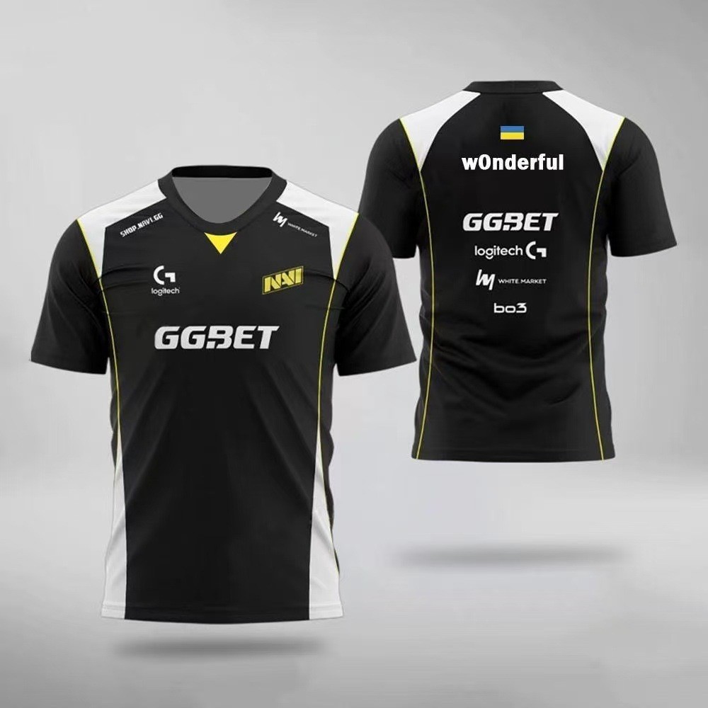 NAVI2025 ชุดทีม CSGO เสื้อเชิ้ตแขนสั้น s1mple B1T IM เสื้อยืดสไตล์เดียวกันอุปกรณ์ต่อพ่วงสไตล์สบาย