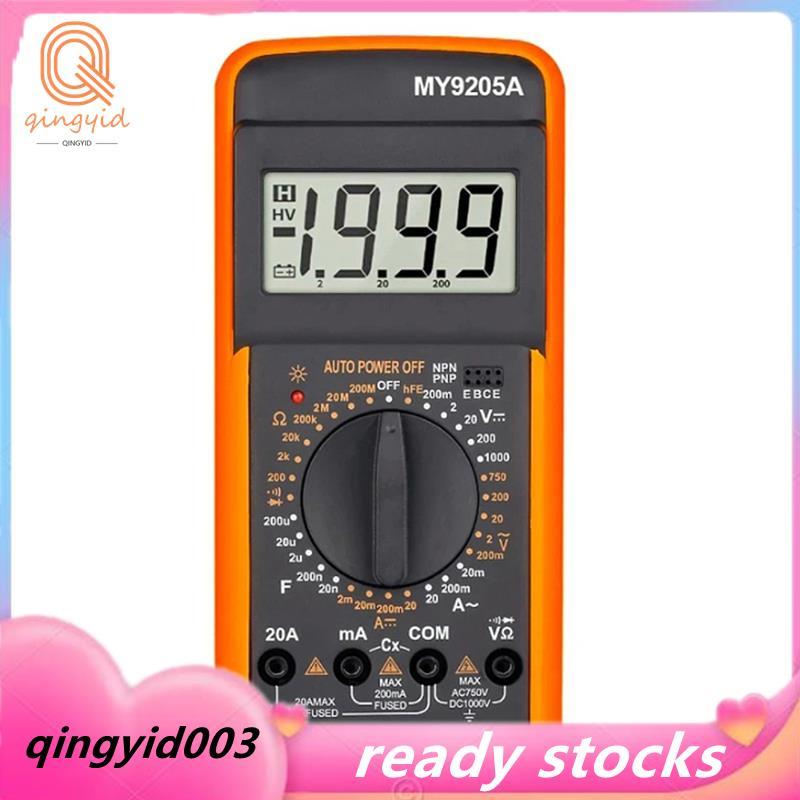 DT9205A มัลติมิเตอร์แบบดิจิตอลหลายเมตร DC แอมมิเตอร์