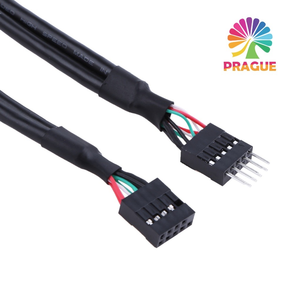 USB 2.0 9 Pin ชาย 9 Pin หญิง Header สาย 9pin USB Header สายไฟ