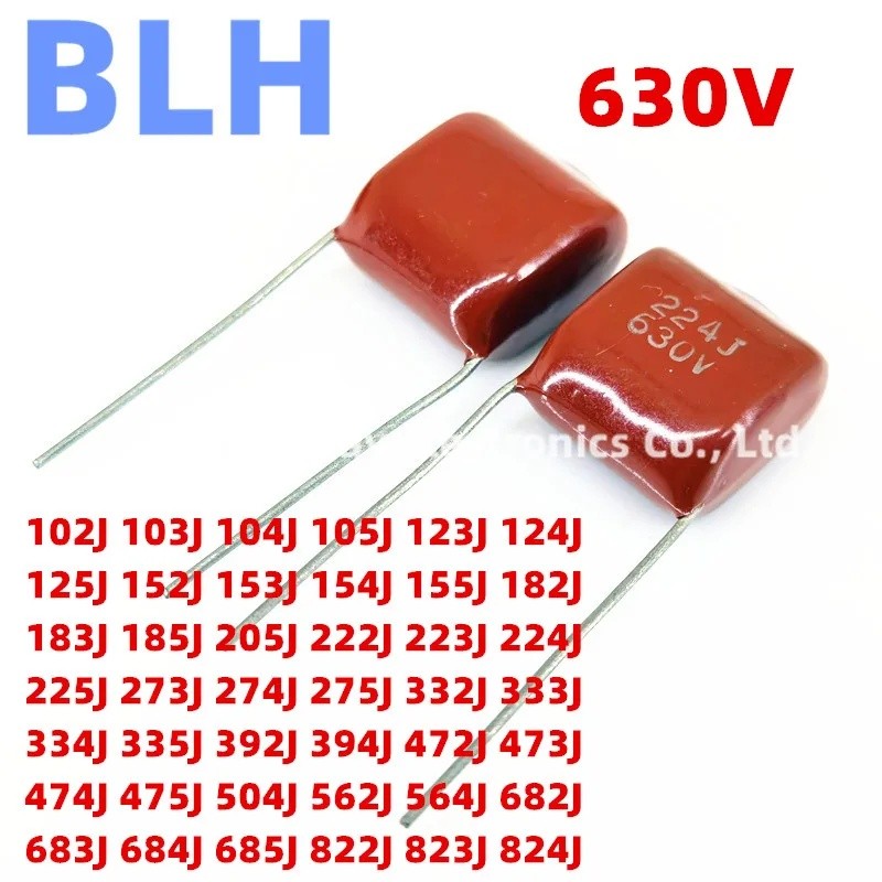 10PCS 630V 223J 22NF 0.022UF 224J 220NF 0.22UF 225J 2.2UF 273J 27NF 0.027UF 274J 270NF 0.27UF CBB Ca