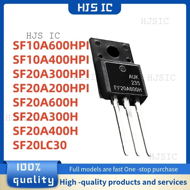 5pcs SF20A600H SF10A600HPI SF20LC30 SF10A400HPI SF20A300HPI SF20A200HPI SF20A300H SF20A400H TO-220F 