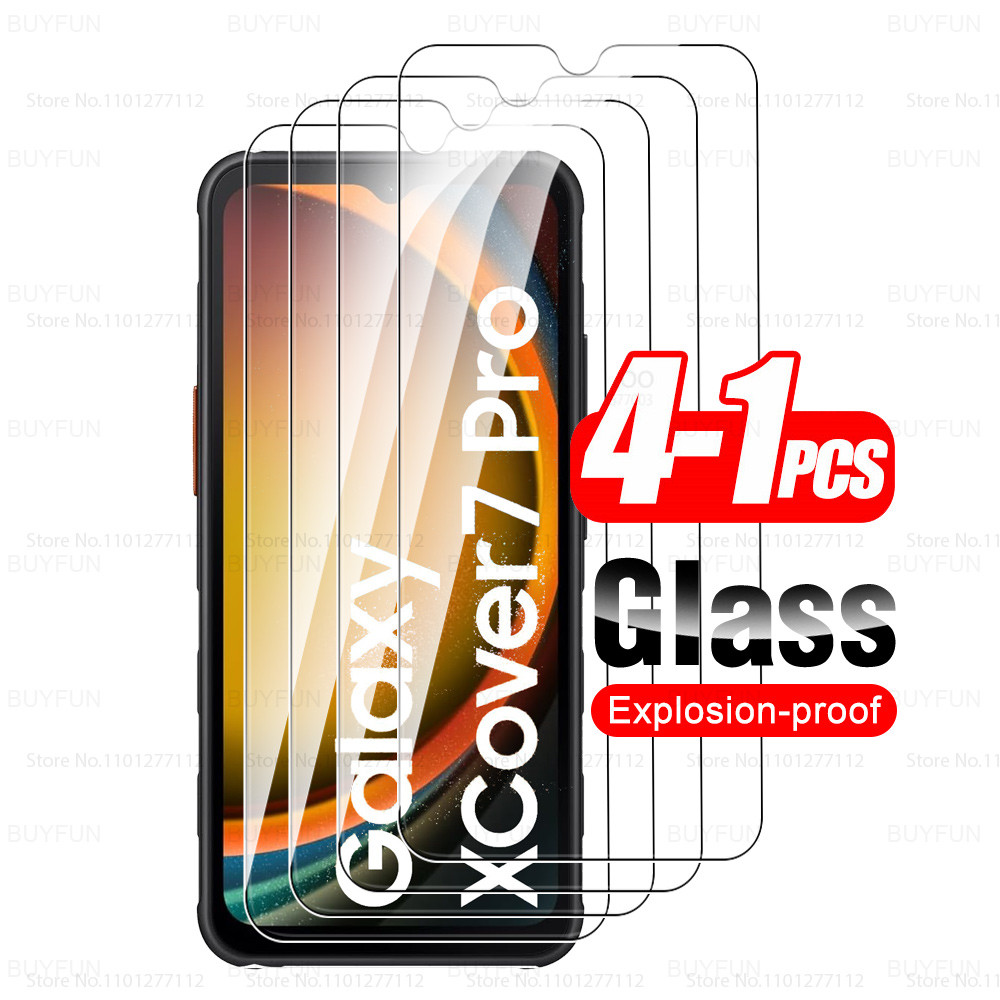 สําหรับ Samsung Galaxy XCover7 Pro 5G Glas 1-4 ชิ้นกระจกนิรภัย Samung XCover 7 Cover7 XCover7Pro 7Pr